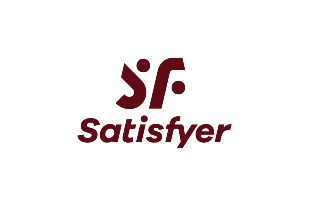 Logo de Satisfyer, marca de juguetes íntimos disponible en Edén