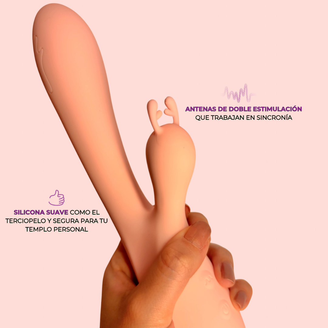 Infografía Esencia de Lilith: doble estimulación sincronizada y silicona suave tipo terciopelo - Edén