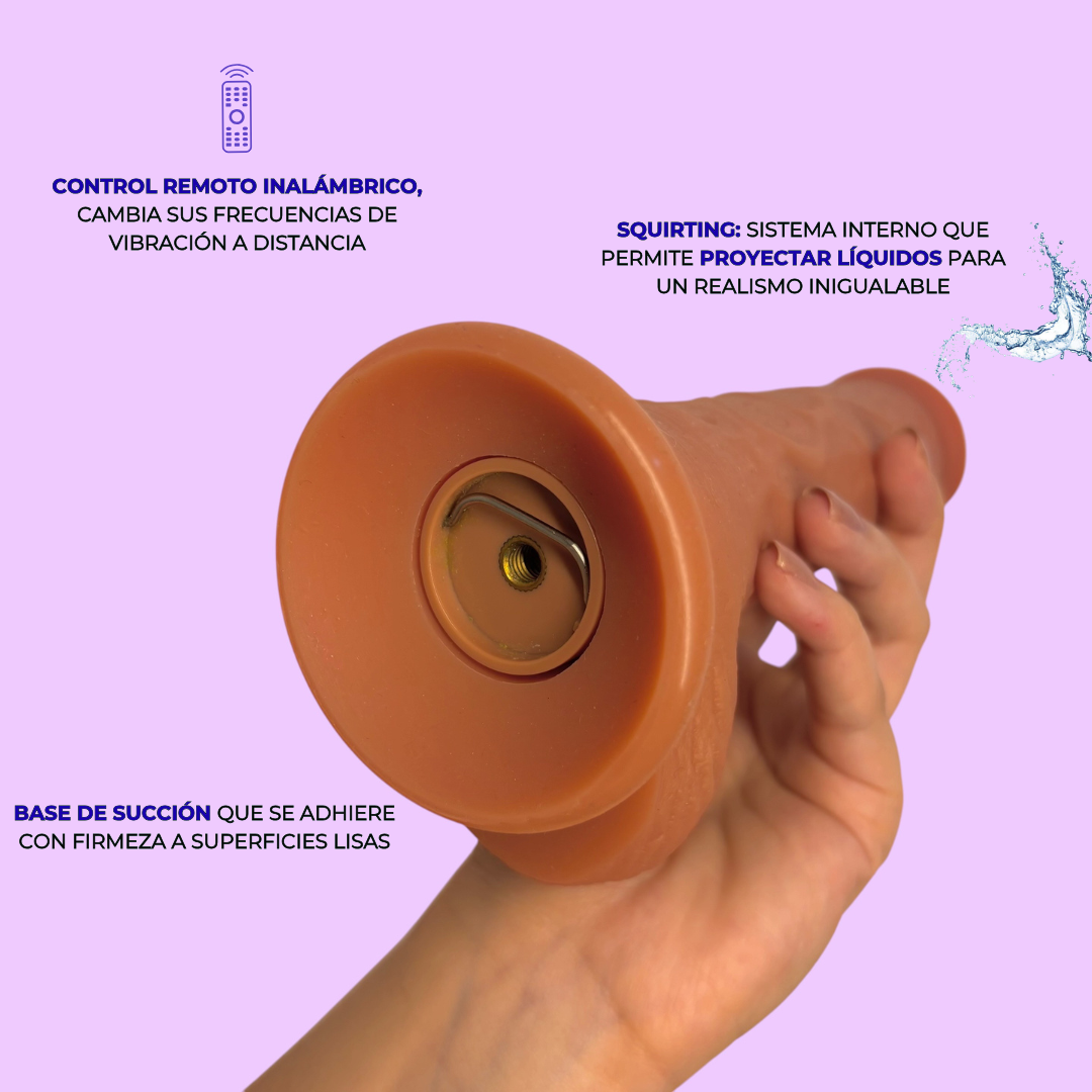 Infografía Manantial de la Vida: control remoto inalámbrico y sistema squirting - Edén