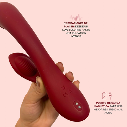 Infografía Pétalo de Fuego: 12 estaciones de placer y carga magnética resistente al agua - Edén